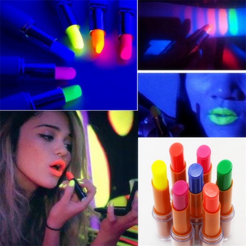 Bar Nightclub Shine Shiny Gloss Fluorescence Lip Stick Tint Lipstick