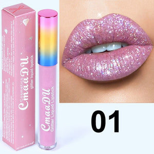 Glitter Lips Make Up Liquid Lipstick Waterproof