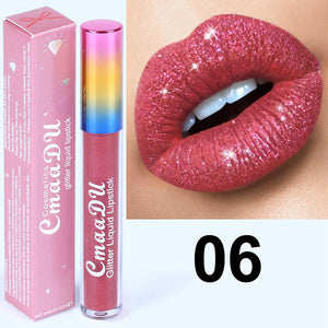 Glitter Lips Make Up Liquid Lipstick Waterproof