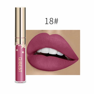 24 Color Lipsticks Matte Waterproof Red