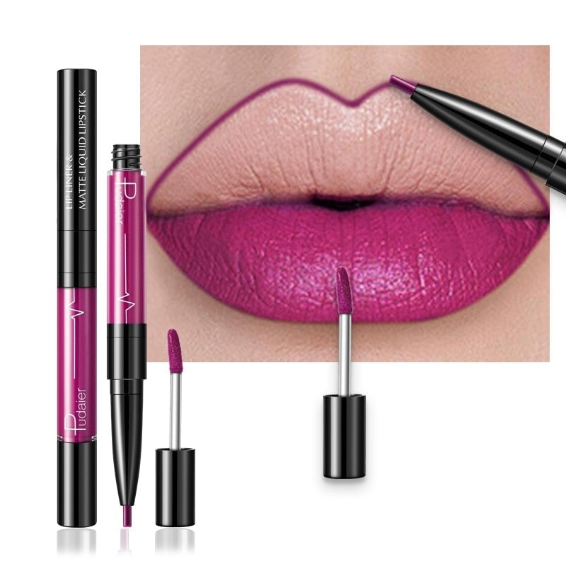 2 in 1 Lip Liner Lipstick Set
