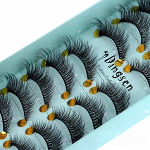 10 Pairs 3D Soft Faux Mink Hair False Eyelashes
